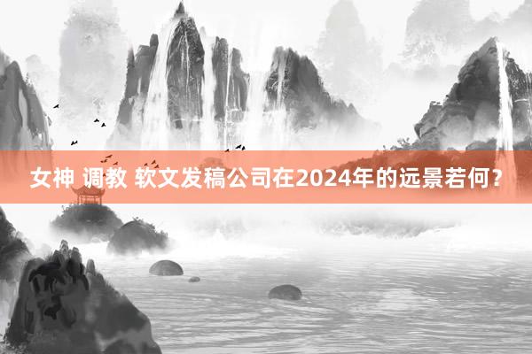 女神 调教 软文发稿公司在2024年的远景若何？